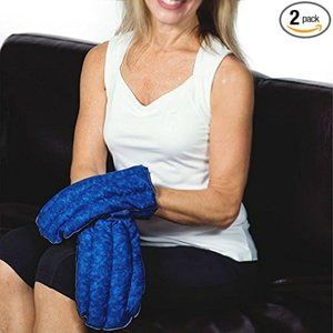 Blue Heating/Cooling Microwavable Kozy Mittens